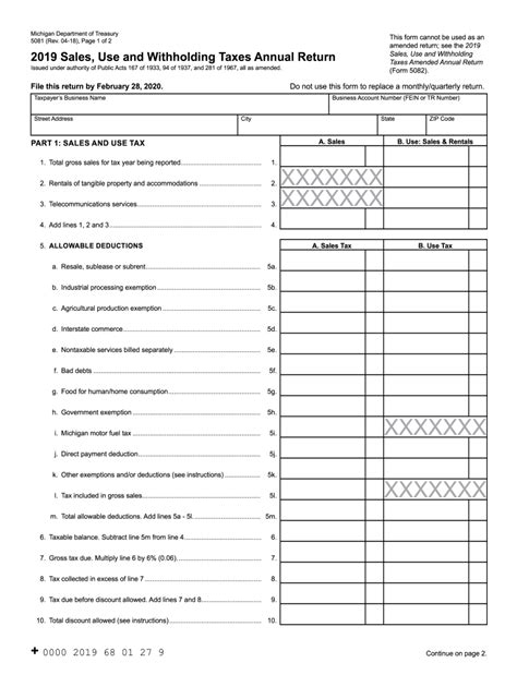 mto.treasury.michigan.gov form 5081.